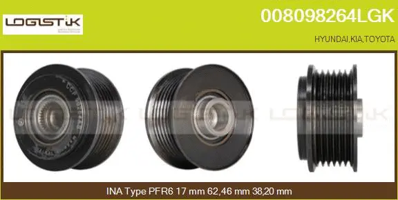 Belt Pulley, alternator (008098264LGK)