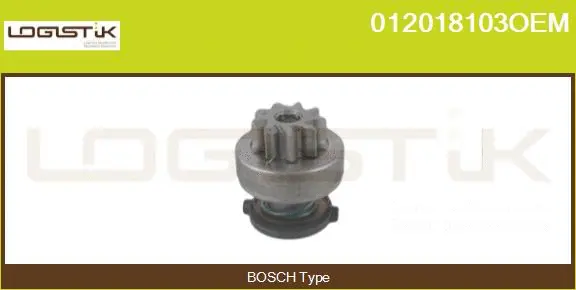 Pinion, starter (012018103OEM)