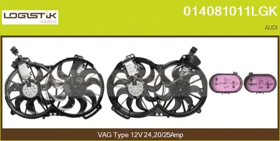 Electric Motor, radiator fan (014081011LGK)