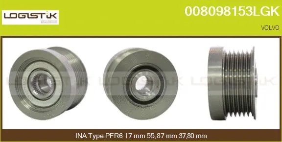 Belt Pulley, alternator (008098153LGK)