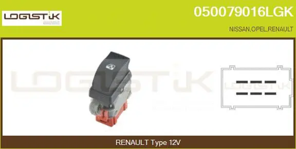 Switch, window regulator (050079016LGK)