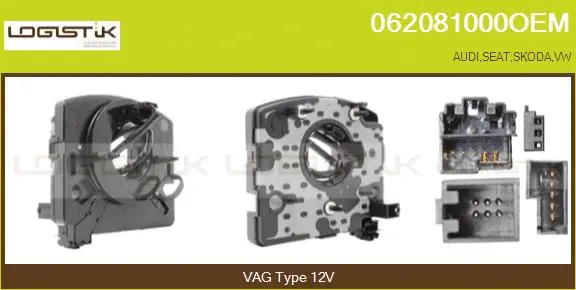 Clockspring, airbag (062081000OEM)