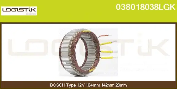 Stator, alternator (038018038LGK)