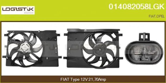 Electric Motor, radiator fan (014082058LGK)