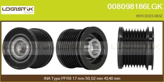Belt Pulley, alternator (008098186LGK)