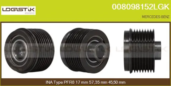 Belt Pulley, alternator (008098152LGK)