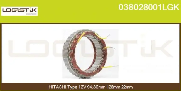 Stator, alternator (038028001LGK)