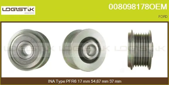 Belt Pulley, alternator (008098178OEM)