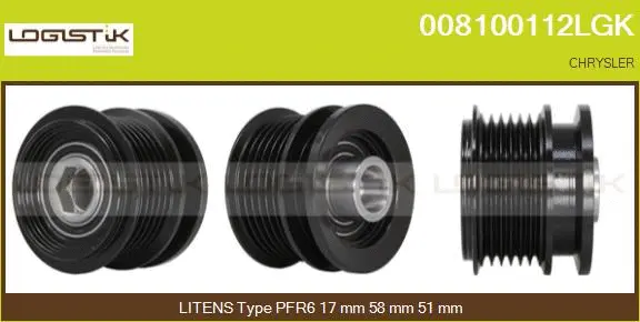 Belt Pulley, alternator (008100112LGK)