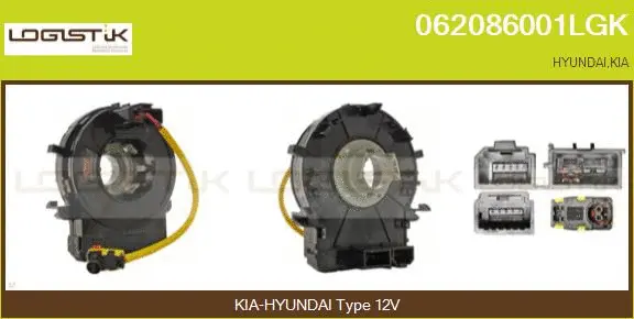 Clockspring, airbag (062086001LGK)