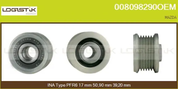 Belt Pulley, alternator (008098290OEM)