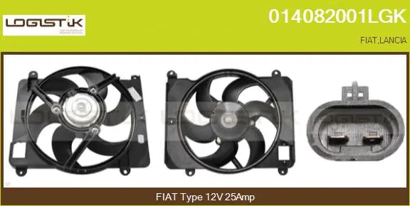 Electric Motor, radiator fan (014082001LGK)