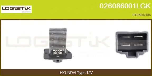 Resistor, interior blower (026086001LGK)