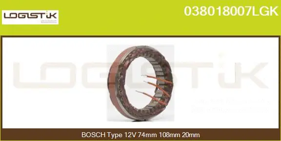 Stator, alternator (038018007LGK)