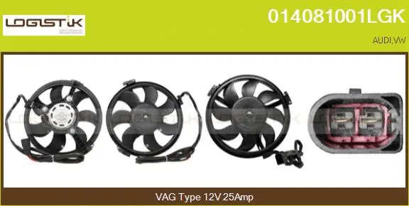 Electric Motor, radiator fan (014081001LGK)