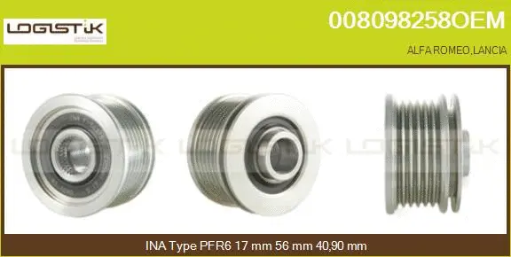 Belt Pulley, alternator (008098258OEM)