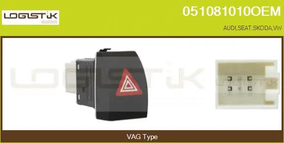 Hazard Warning Light Switch (051081010OEM)