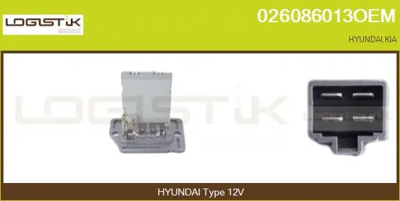 Resistor, interior blower (026086013OEM)