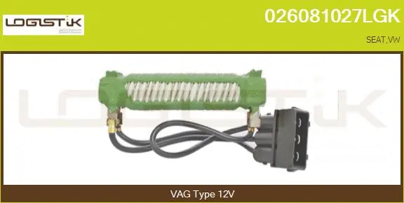 Series resistor, electric motor (radiator fan) (026081027LGK)