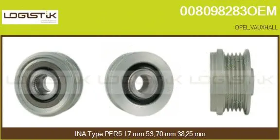 Belt Pulley, alternator (008098283OEM)