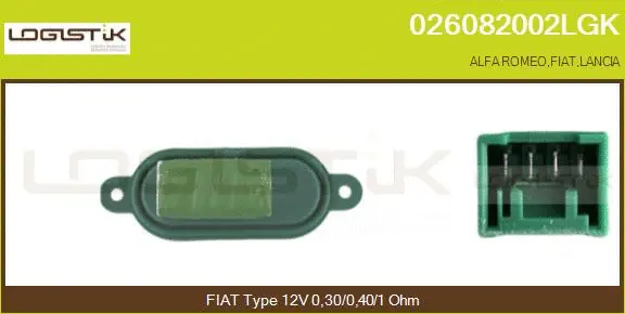 Resistor, interior blower (026082002LGK)