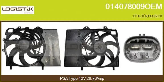 Electric Motor, radiator fan (014078009OEM)