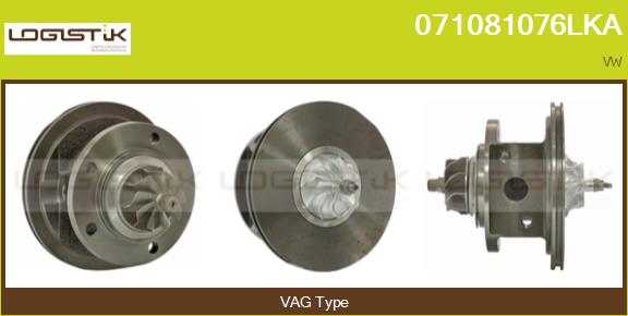 Core assembly, turbocharger (071081076LKA)