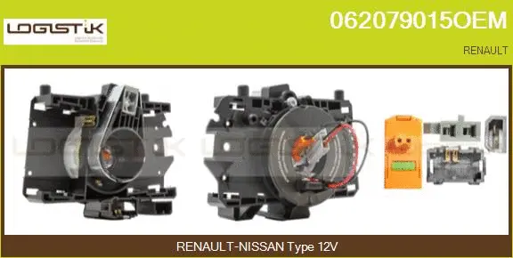 Clockspring, airbag (062079015OEM)