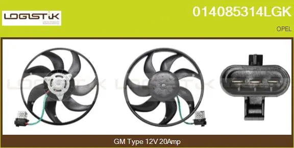 Fan, engine cooling (014085314LGK)