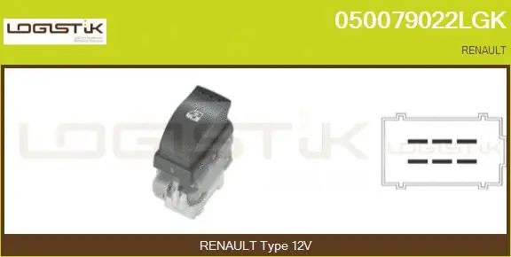 Switch, window regulator (050079022LGK)