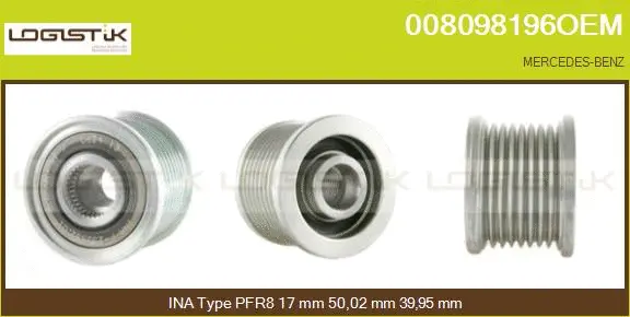Belt Pulley, alternator (008098196OEM)