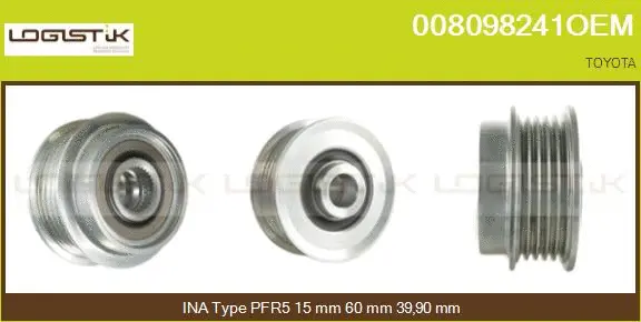 Belt Pulley, alternator (008098241OEM)