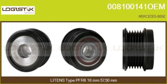 Belt Pulley, alternator (008100141OEM)