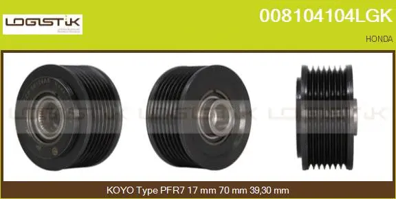 Belt Pulley, alternator (008104104LGK)