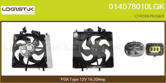 Electric Motor, radiator fan (014078010LGK)