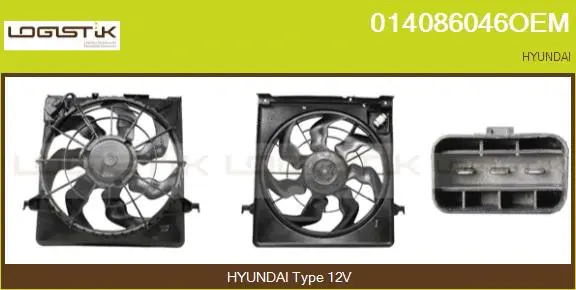 Electric Motor, radiator fan (014086046OEM)