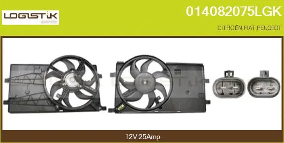 Electric Motor, radiator fan (014082075LGK)