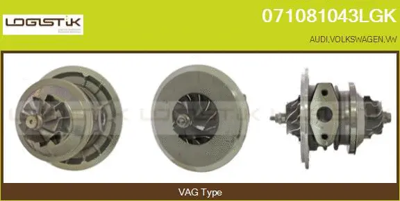 Core assembly, turbocharger (071081043LGK)