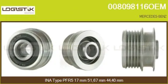 Belt Pulley, alternator (008098116OEM)