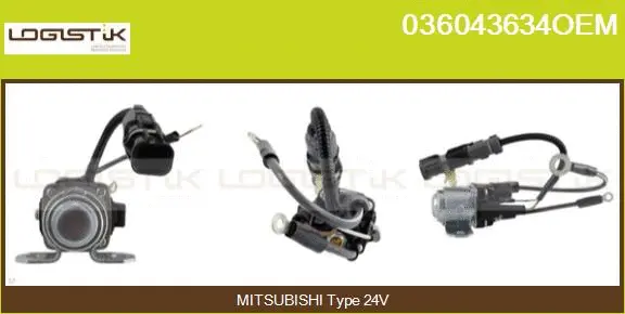 Solenoid Switch, starter (036043634OEM)