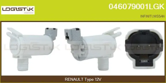 Washer Fluid Pump, window cleaning (046079001LGK)