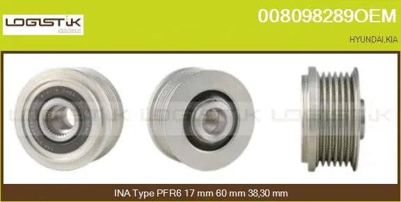 Belt Pulley, alternator (008098289OEM)