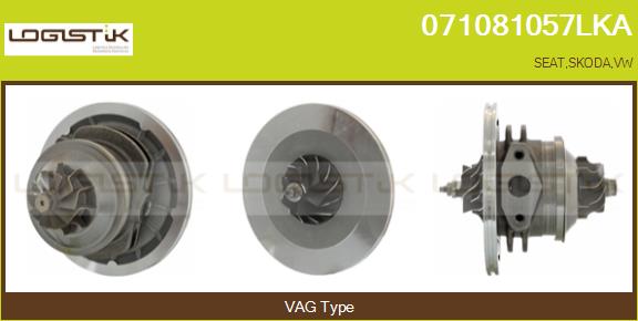 Core assembly, turbocharger (071081057LKA)