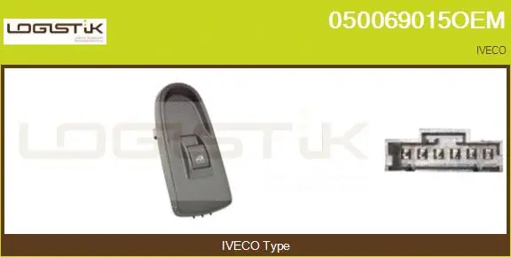 Switch, window regulator (050069015OEM)