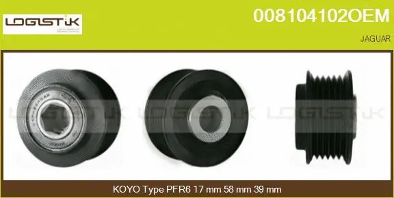 Belt Pulley, alternator (008104102OEM)