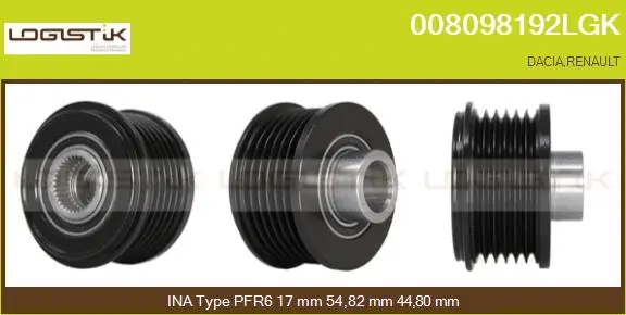 Belt Pulley, alternator (008098192LGK)