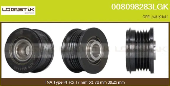 Belt Pulley, alternator (008098283LGK)