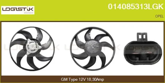 Fan, engine cooling (014085313LGK)