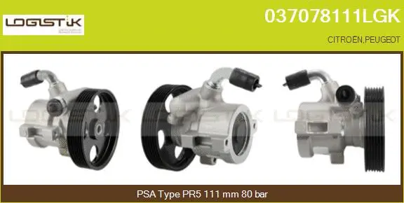 Hydraulic Pump, steering (037078111LGK)