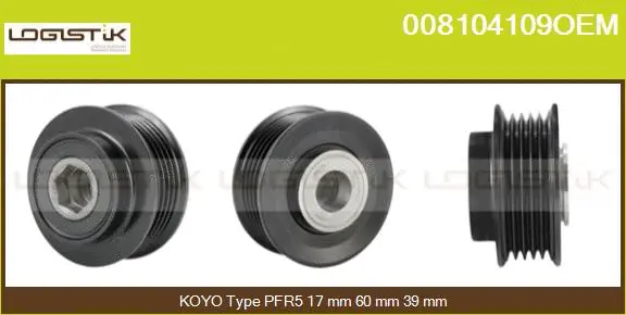 Belt Pulley, alternator (008104109OEM)